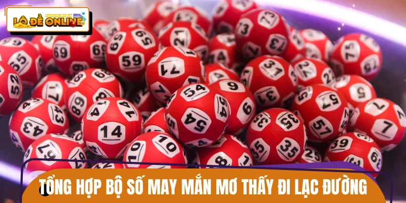 Các bộ số đem lại may mắn khi mơ lạc đường